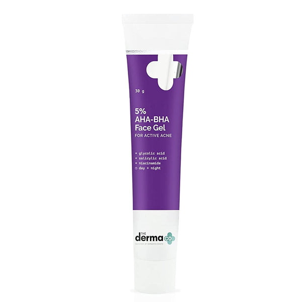 Derma Co AHA-BHA Gel for Active Acne - 30 gm