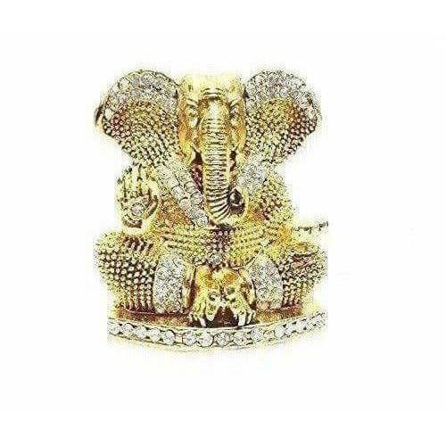 Diamond Stone Studded Ganesh Idol - Distacart