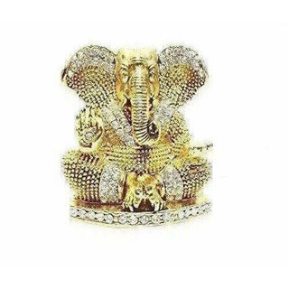 Diamond Stone Studded Ganesh Idol - Distacart