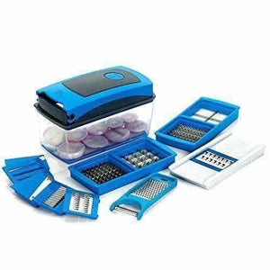 Blue Color - Premium Nicer vegetables and fruits Slicer Chippers and chopper - Distacart