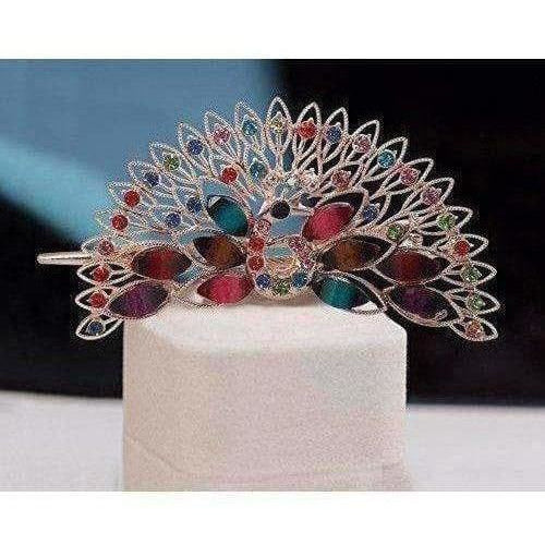 Peacock Hair Band / Hair Clip - Distacart