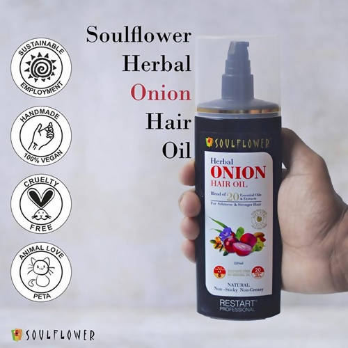 Soulflower Herbal Onion Hair Growth Oil - Distacart