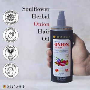 Soulflower Herbal Onion Hair Growth Oil - Distacart