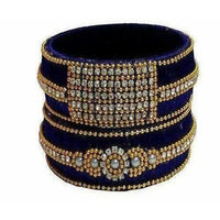 Thumbnail for Silk thread bangles and ear rings - Distacart