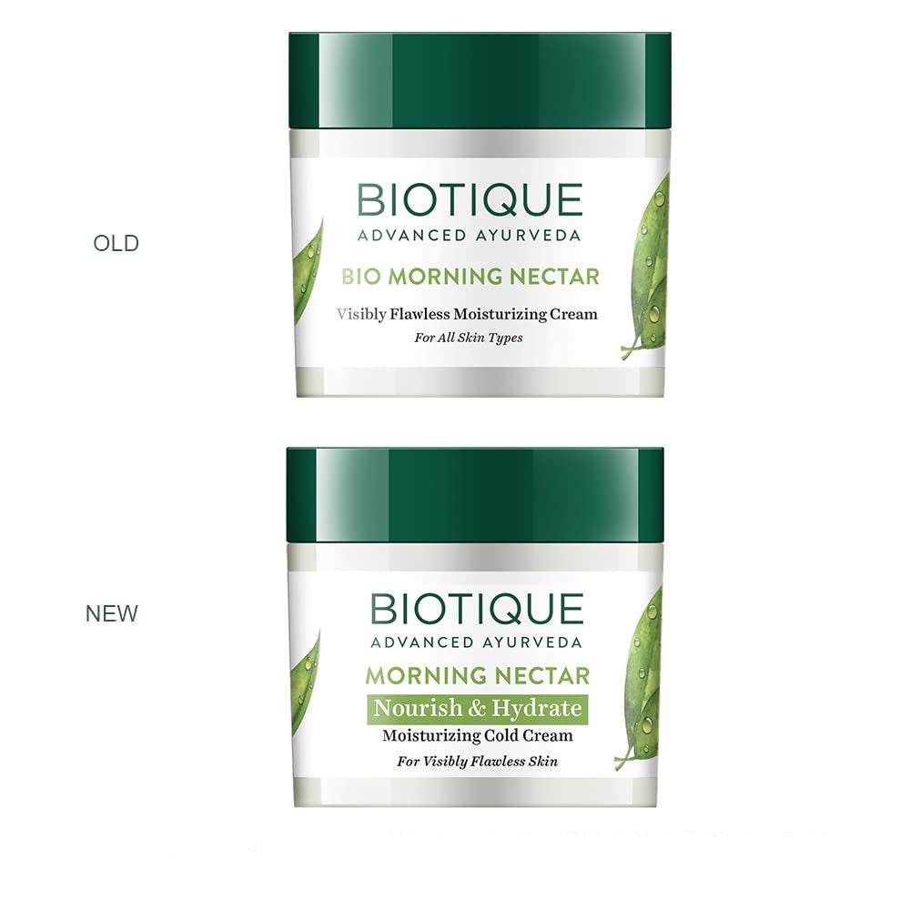 Biotique Advanced Ayurveda Bio Morning Nectar Visibly Flawless Moisturizing Cream - Distacart