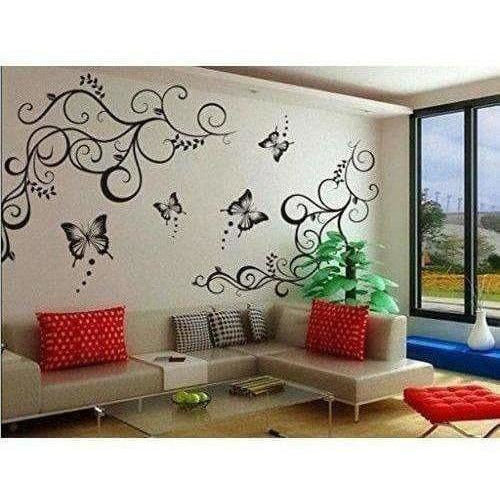 Lovely Black Butterflies Wall Sticker - Distacart