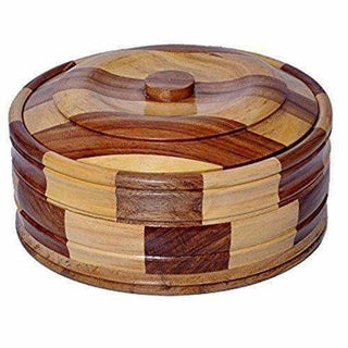 Brown Color - Wooden Casserole - Distacart