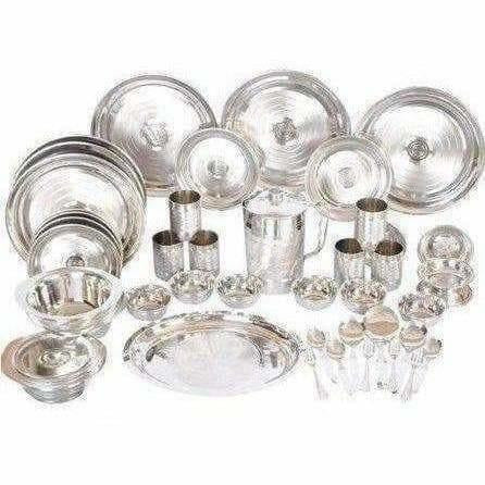 Stainless Steel Heavy 51 Pcs Dinner Set - Distacart