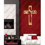 Thumbnail for Gold Color - Jesus 3D Acrylic Mirror Wall Sticker - Distacart