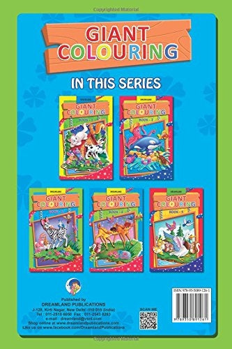 Dreamland Giant Colouring Book - 3 - Distacart