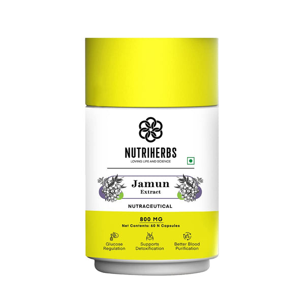 Nutri Herbs Organic Jamum Extract For Sugar Control Capsules