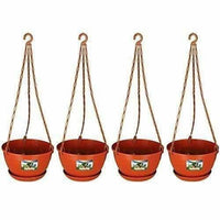 Thumbnail for Hanging Pots / Planters Terracotta Color - Distacart