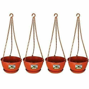 Hanging Pots / Planters Terracotta Color - Distacart