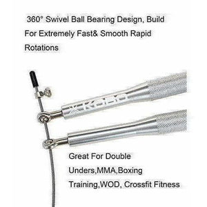 Kobo Metal Speed Aluminum Jump Rope (Silver) - Distacart