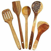 Thumbnail for Wooden Cooking Spoon Set For Non Stick - Spatulas,Ladles & Dining Table - Kitchen Tools - Distacart