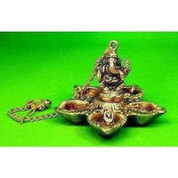 Thumbnail for Hanging Ganesh - Handcrafted Golden Polished Brass - Distacart