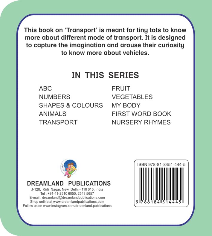 Dreamland First Padded Board Book - Transport - Distacart