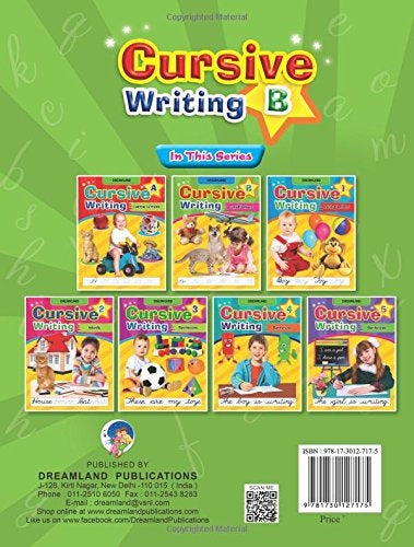 Dreamland Cursive Writing Book (Small Letters) Part B - Distacart