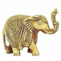 Thumbnail for Brass Trunk up Elephant Statues Set of 2 - Showpiece Statue - Distacart