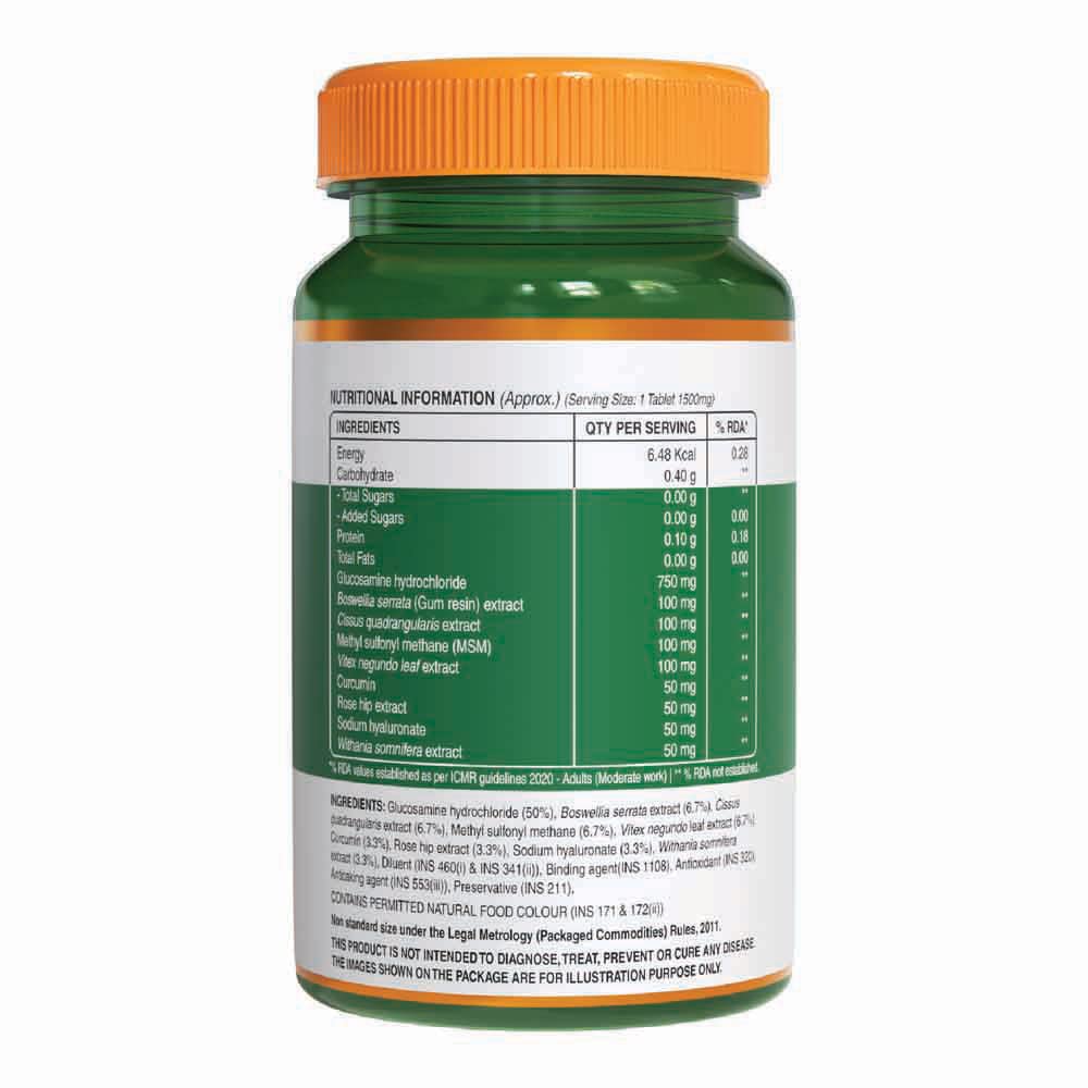 Pure Nutrition Glucosamine Chondroitin Complex Tablets - Distacart