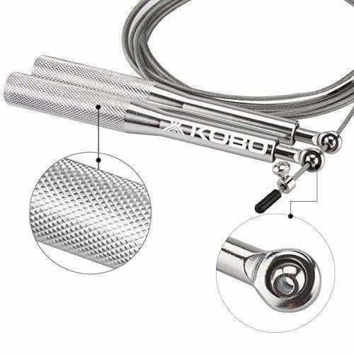 Kobo Metal Speed Aluminum Jump Rope (Silver) - Distacart
