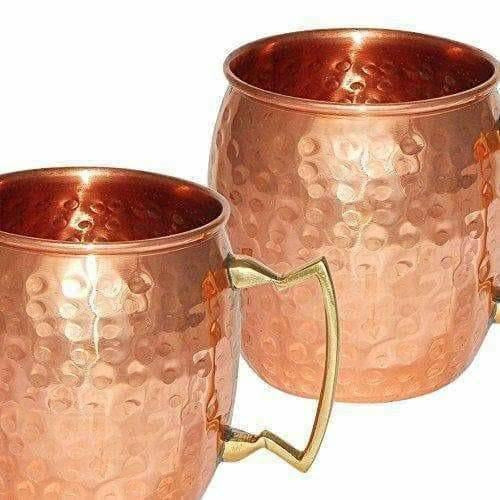 Drinkware Copper Mugs Set of 2 - Distacart