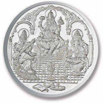 Silver Purity Coin Ganesha + Lakshmi + Saraswati - Distacart