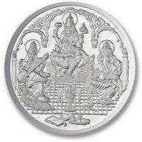 Thumbnail for Silver Purity Coin Ganesha + Lakshmi + Saraswati - Distacart