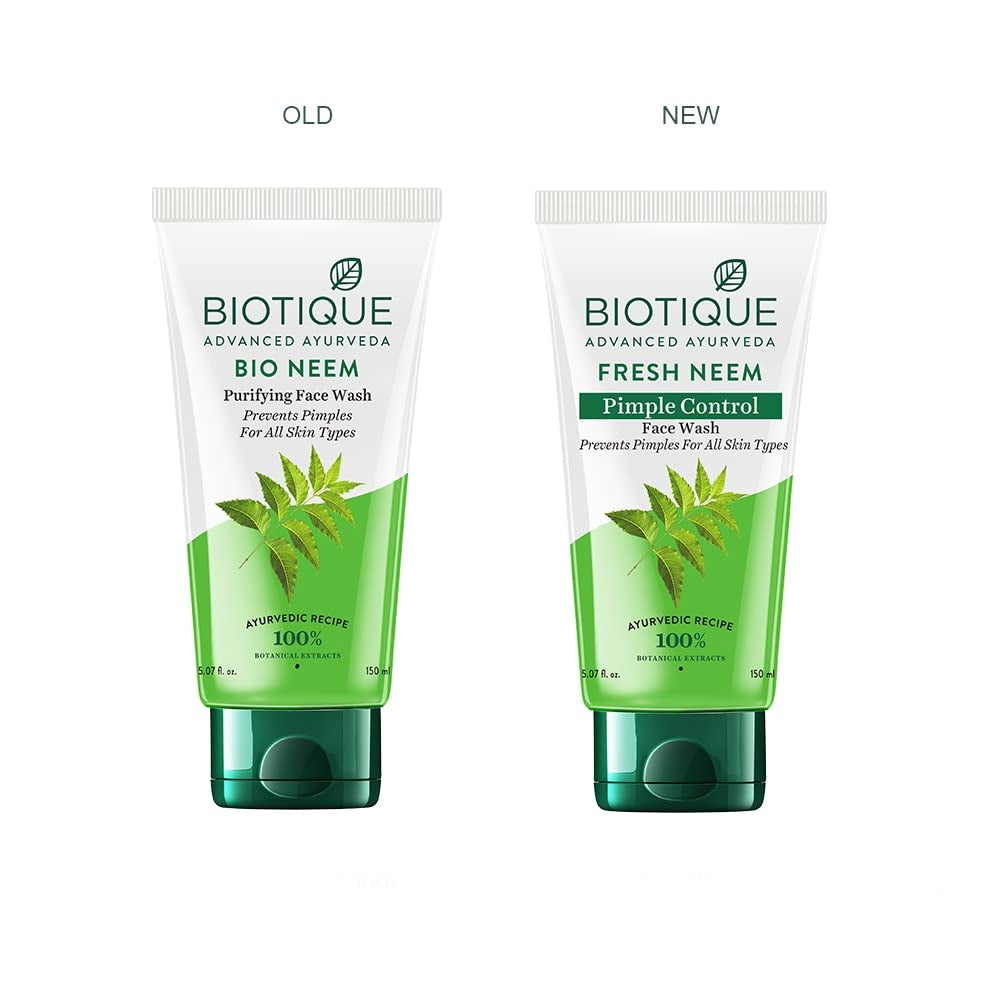Biotique Advanced Ayurveda Bio Neem Purifying Face Wash - Distacart