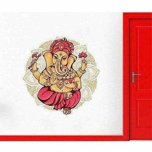 Lord Ganesha Colorful Wall Sticker - Distacart