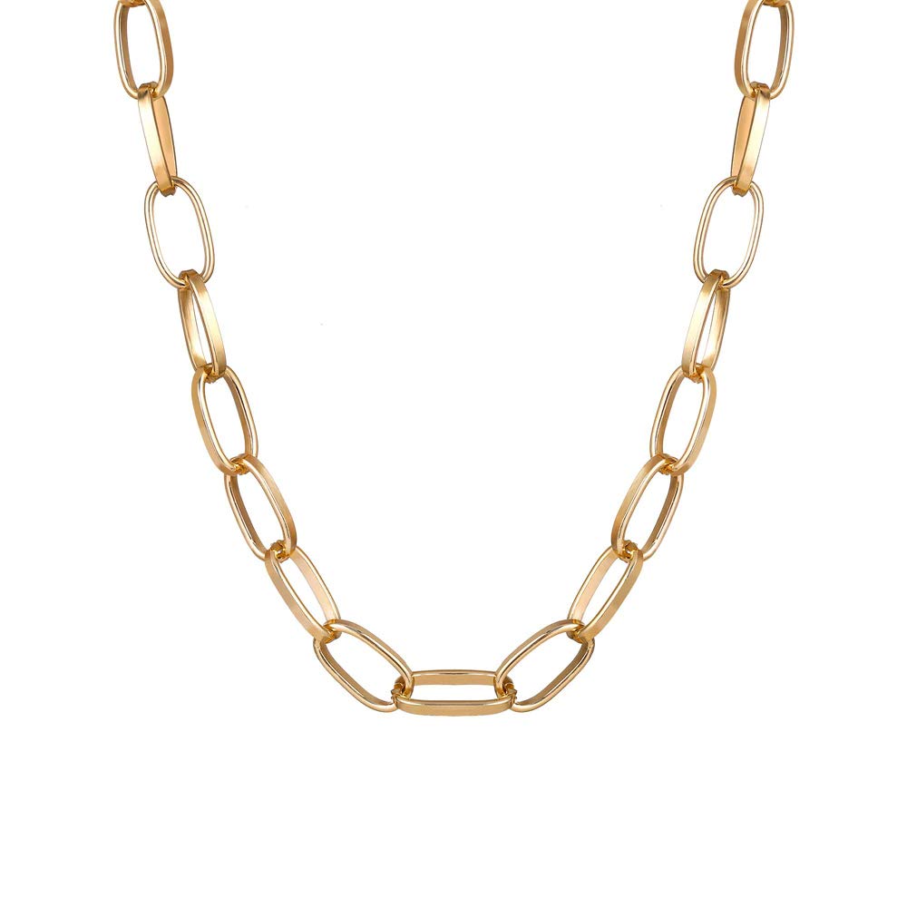 Gold-Toned Alloy Golden Chain Necklace - The Pari - Distacart