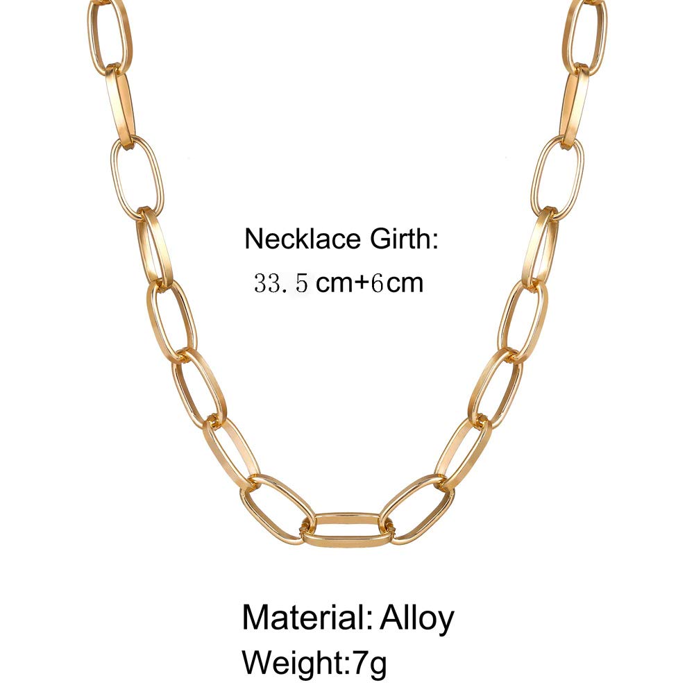 Gold-Toned Alloy Golden Chain Necklace - The Pari - Distacart