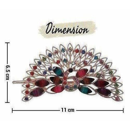 Peacock Hair Band / Hair Clip - Distacart