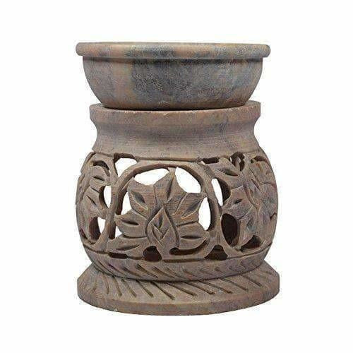 Handcrafted Soapstone Aroma Burner, Oil Diffuses - Distacart