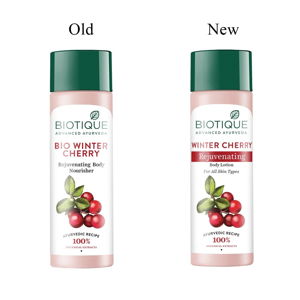 Biotique Advanced Ayurveda Bio Winter Cherry Rejuvenating Body Nourisher - Distacart
