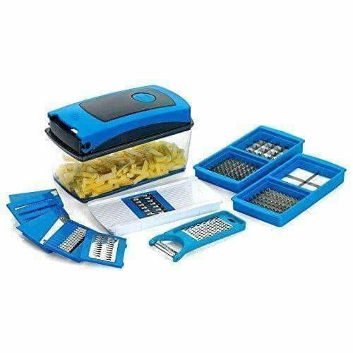 Blue Color - Premium Nicer vegetables and fruits Slicer Chippers and chopper - Distacart
