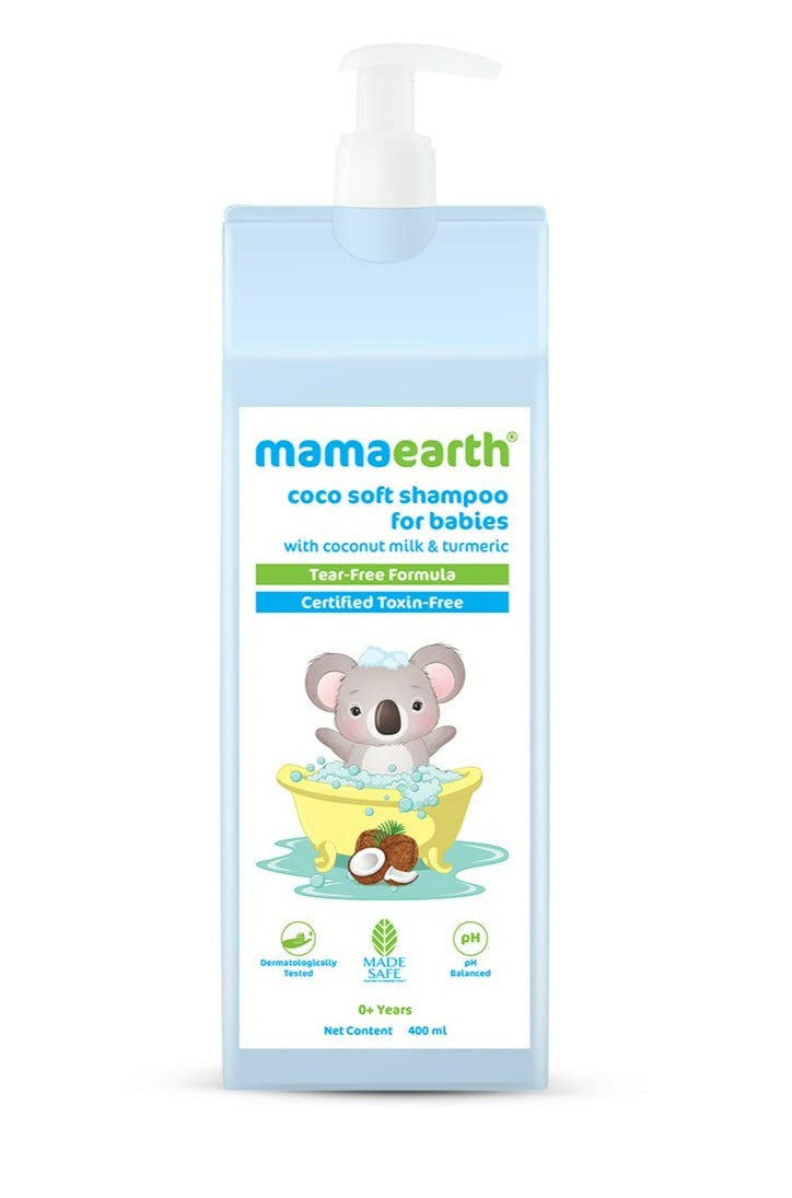 Mamaearth Coco Soft Shampoo with Coconut Milk &amp; Turmeric for Babies - Distacart