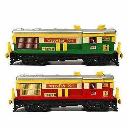 Train Engine (Set Of 2 Pice) (Green And Red) - Distacart