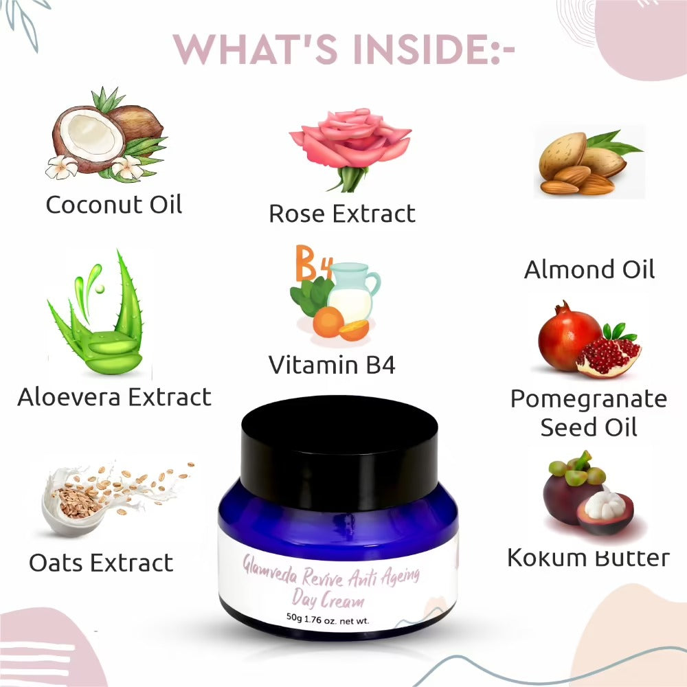 Glamveda Revive Anti Ageing Day Cream - Distacart