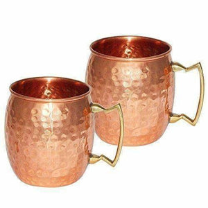 Drinkware Copper Mugs Set of 2 - Distacart