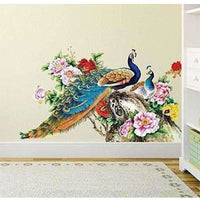 Thumbnail for Multi color Peacock Birds Nature Wall Sticker - Model 2 - Distacart