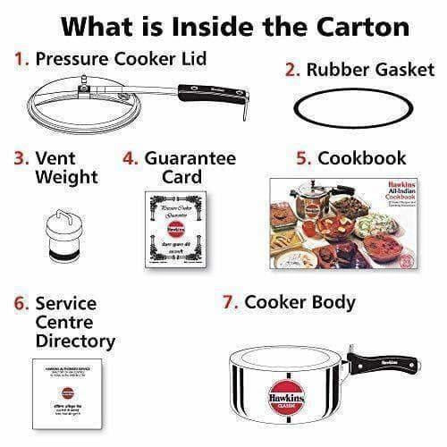 Hawkins Classic Pressure Cooker 3.5 Litres - Distacart