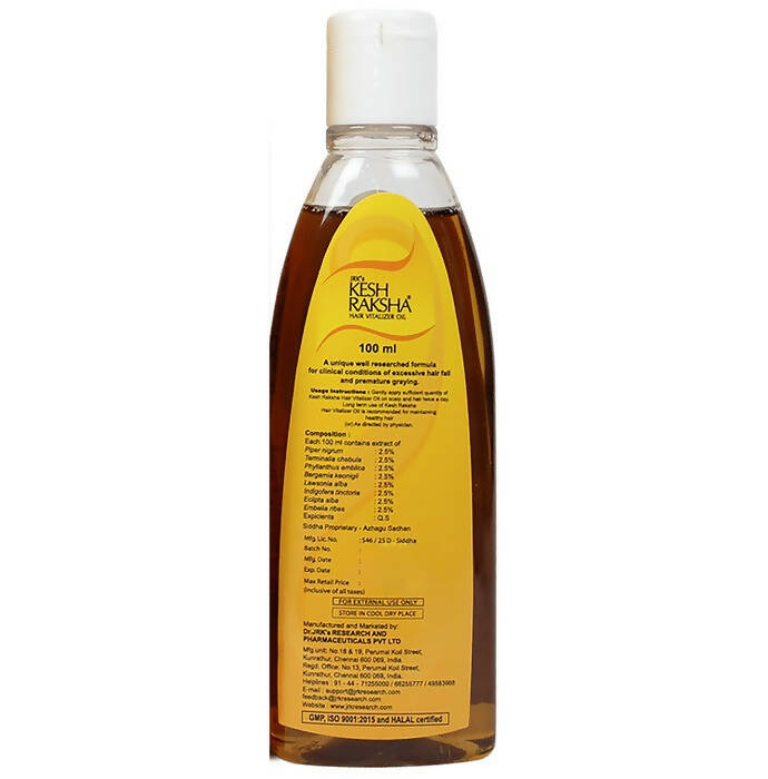 Dr. Jrk's Kesh Raksha Hair Vitalizer Oil - Distacart