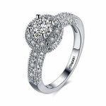 Thumbnail for Crystal Royal Queen Sterling Silver Plated Ring - Distacart