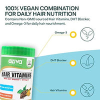 Thumbnail for OZiva Hair Vitamins (With Dht Blocker & Omega 3)