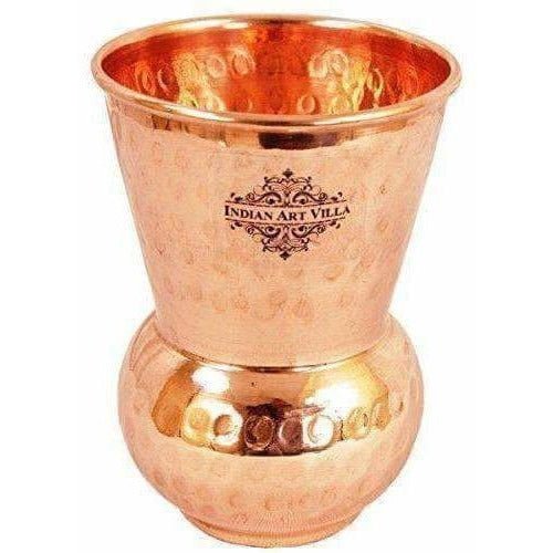 Copper Glass Tumbler, Drink ware & Serve ware -  Set Of 2 - Distacart