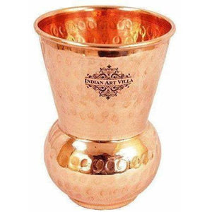 Traditional Design Copper Thali Multi cuisine Dinnerware Set, 8 Pieces - Distacart