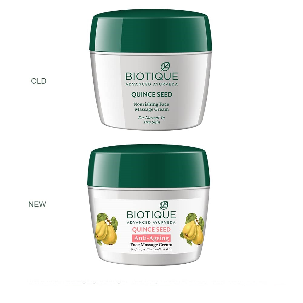 Biotique Advanced Ayurveda Bio Quince Seed Nourishing Face Massage Cream - Distacart