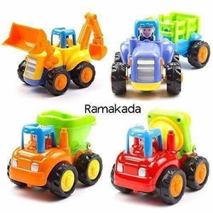 Multi Color - Unbreakable Automobile Car Toys for Kids Set of 4 - Distacart