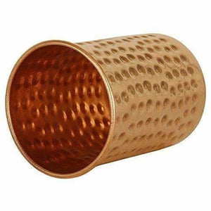Pure Copper Glass Cup Volume 350ml - Set of 2 - Distacart